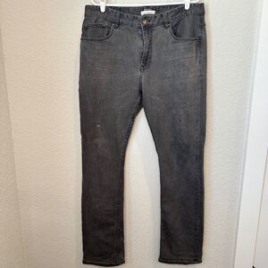 Men’s Robert Geller X Five Four Grey Straight Leg Jeans - Size 36 - EUC